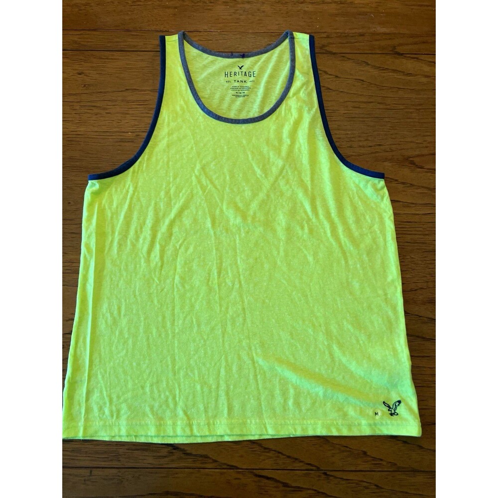 American Eagle Outfitters Heritage Tank Men's Yellow Sleeveless M